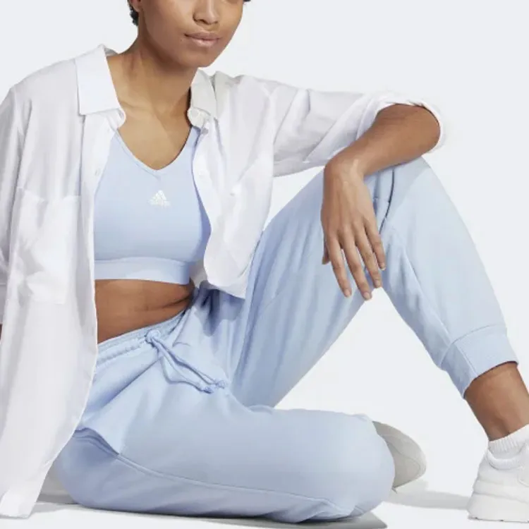 Adidas Knitted Sweatpants Women's Light Blue-2