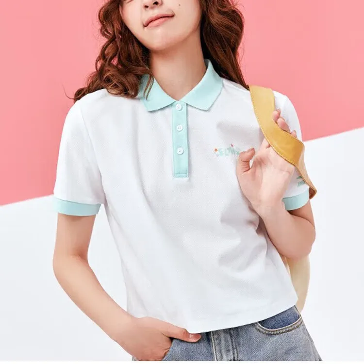 Sesame Street X ANTA Life Collection Polo Shirts Women's Snowflake White-2