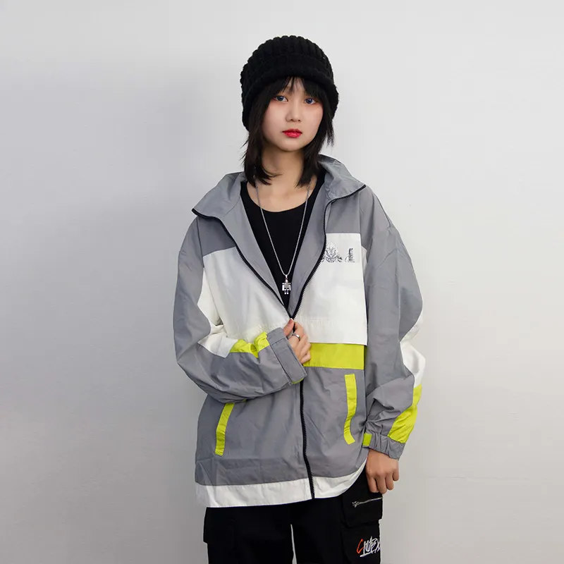 Clubxxhh Loose Fit Jacket Unisex Gray-2