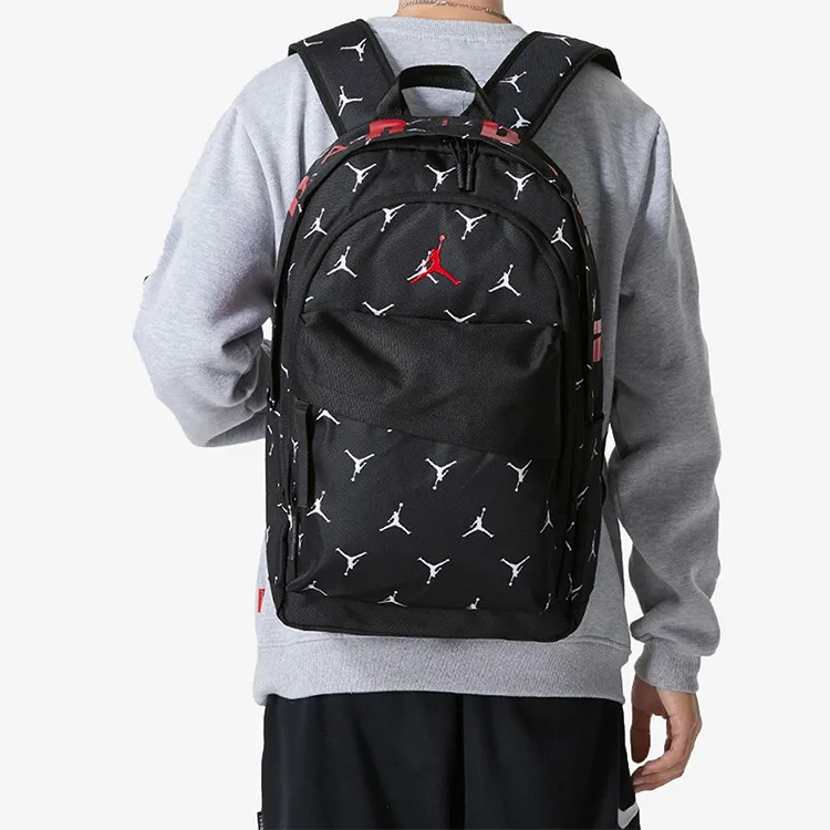 Jordan Polyester Laptop Backpack Medium Size Unisex Black-5