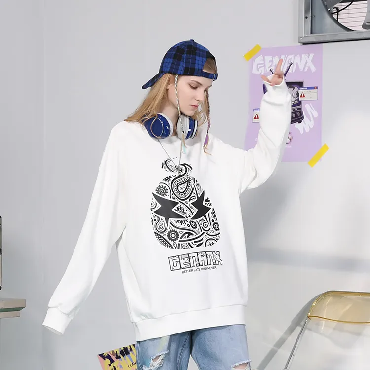 GENANX Crew Neck Loose Fit Regular Sweatshirt Unisex-7