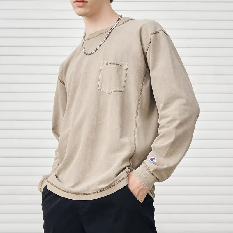Champion Long Sleeved T Shirt Japan Version Unisex-5