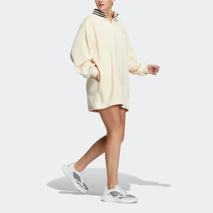 Adidas Long-Sleeved Dresses Women's Malted Yellow-3