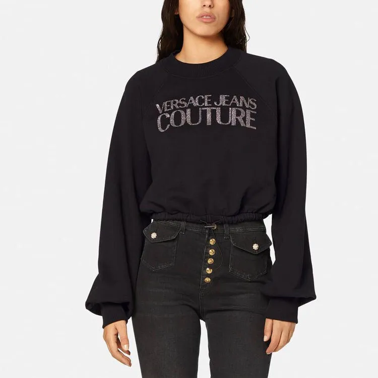 VERSACE JEANS COUTURE Sweatshirts Women's Black-1