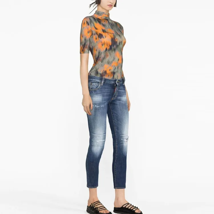 DSQUARED 2 Low rise Skinny leg Cropped Jeans-3