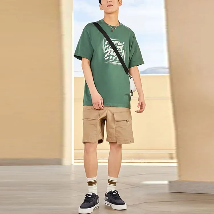LINING CF Tracing T Shirts Men Mist Cedar Green-2
