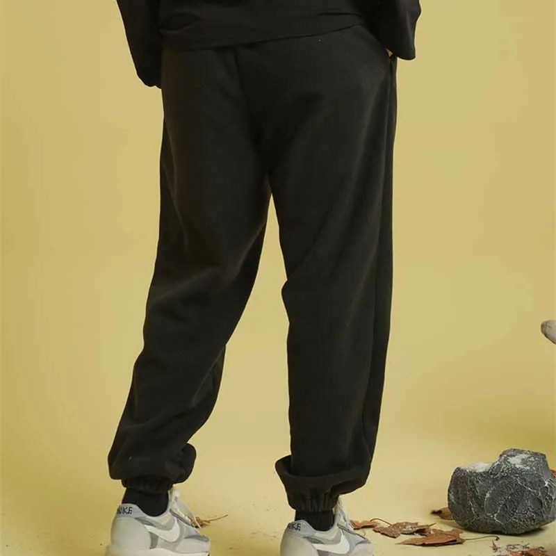 FRLMK Thickened Casual Pants Unisex Black-4
