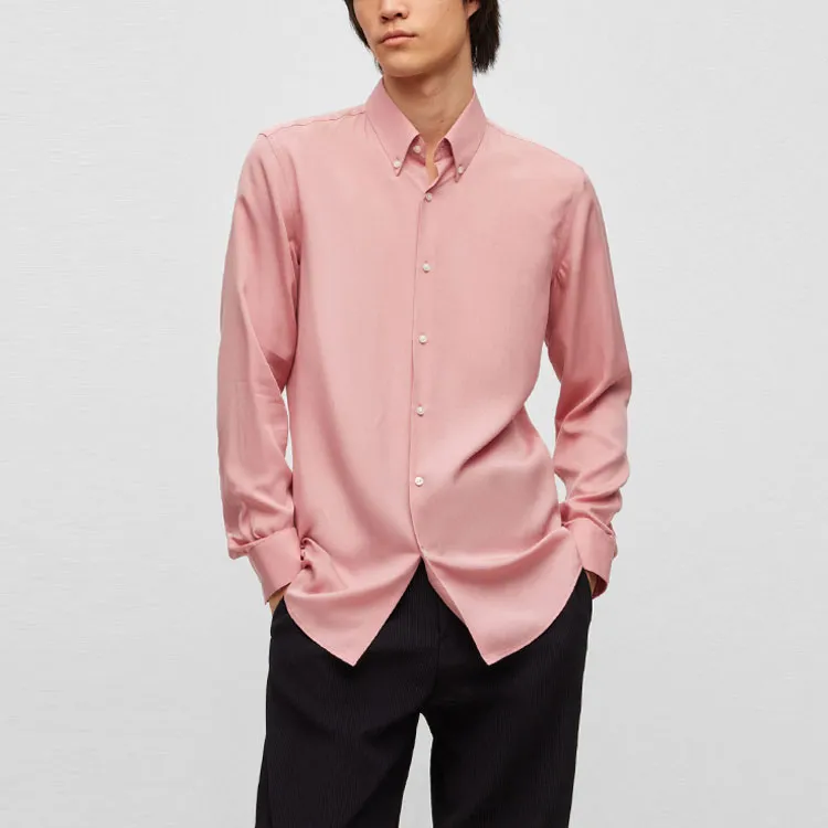 HUGO BOSS Shirts Men Pink-1