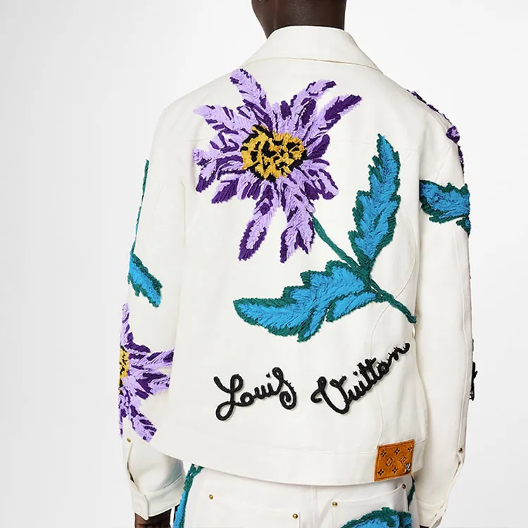 LOUIS VUITTON SS23 Denim Jacket Men's White-2