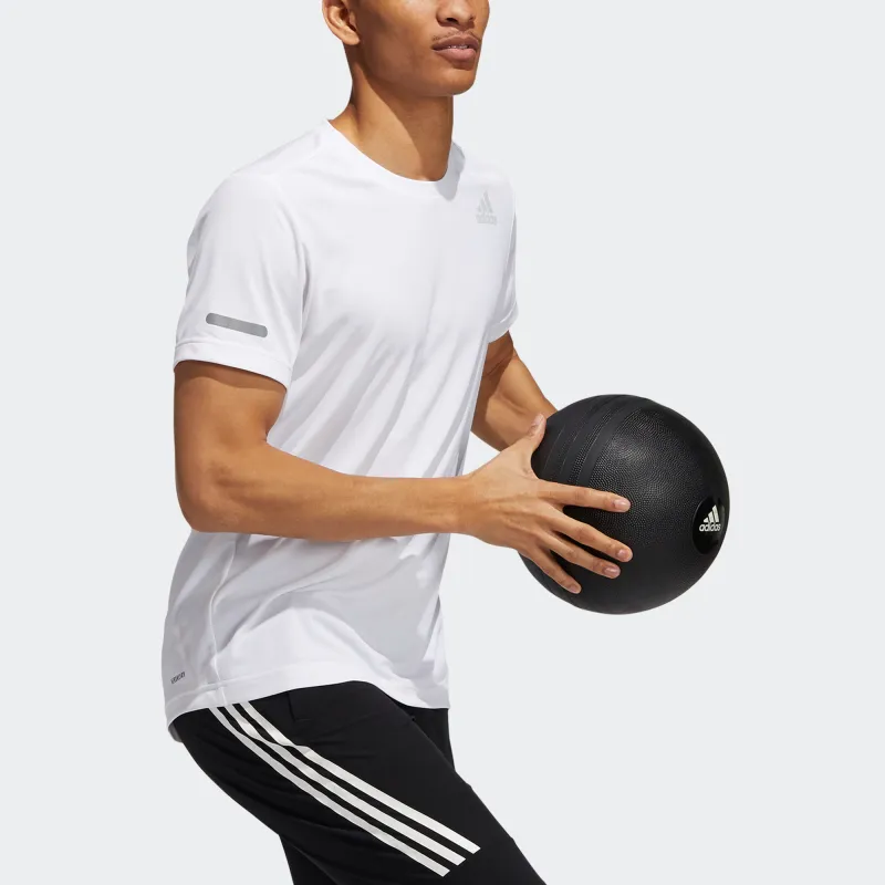 Adidas Set in Sleeve T Shirt Men's White-3