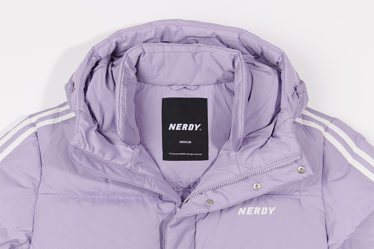 NERDY::ダウンジャケット:S[RESALE] NERDY Winter Down Jacket Asia Version Unisex Light Purple L