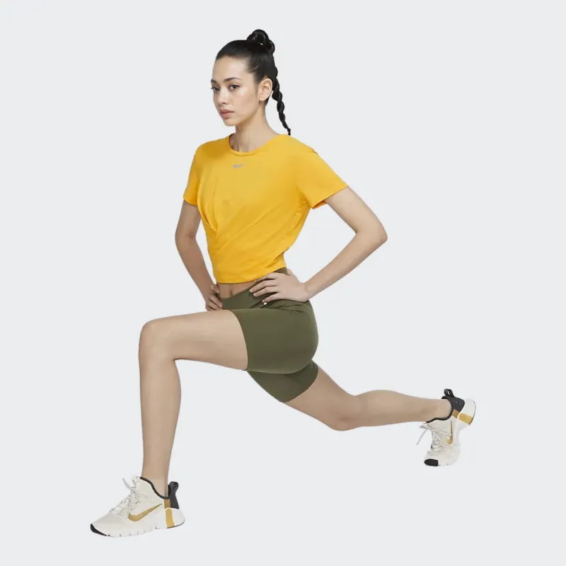 Nike Dri Fit T Shirts Women's Yellow-3