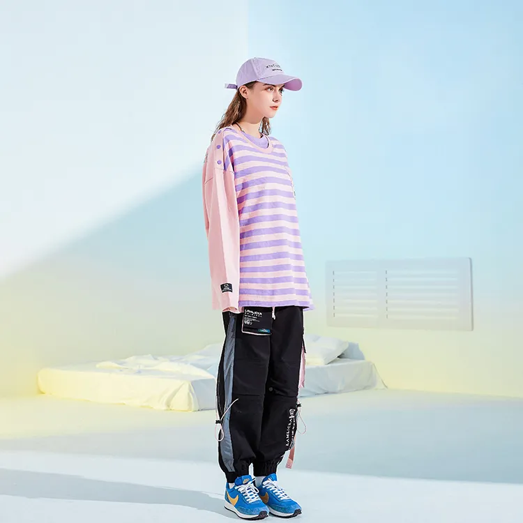 LAMLICKA Long Sleeved T Shirt Unisex Pink-4