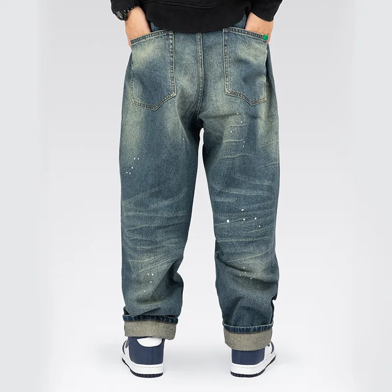 JRs Tapered Pants Jeans Unisex Denim Blue-4