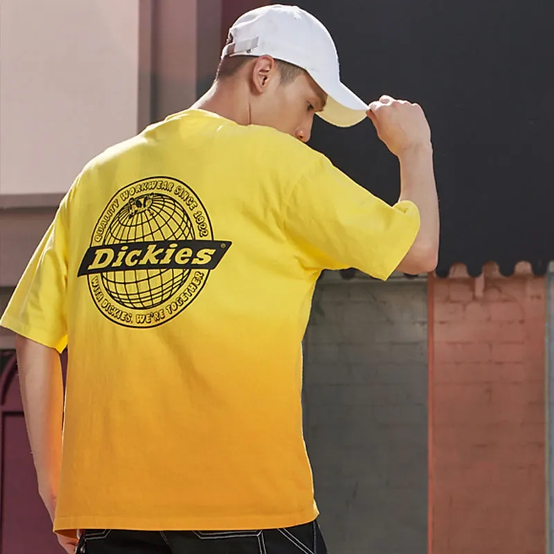 Dickies SS21 T Shirt Unisex Gradient Yellow-4