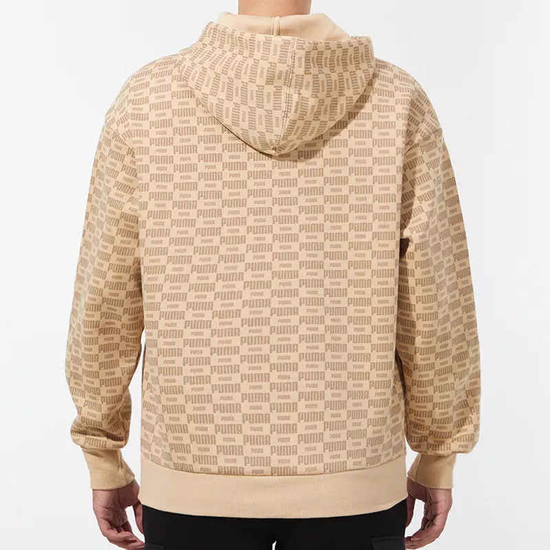 PUMA Luxe Aop Sweatshirts Men Khaki-3