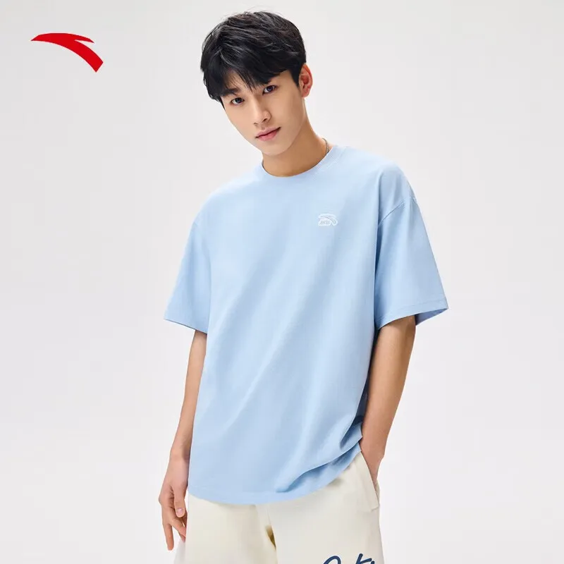 Anta Life Collection T Shirt Unisex Ceramic Blue-1