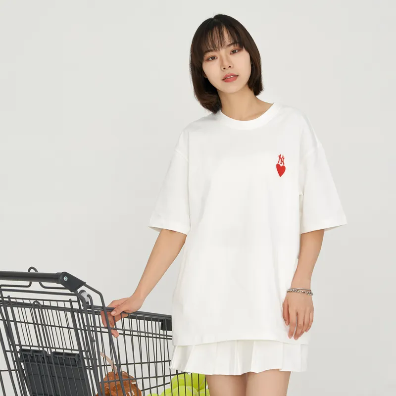 MLB Set in Sleeve T Shirt Unisex White-2