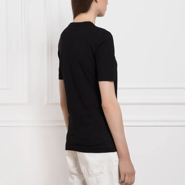 JIL SANDER + Logo Printed Crewneck T Shirt-3