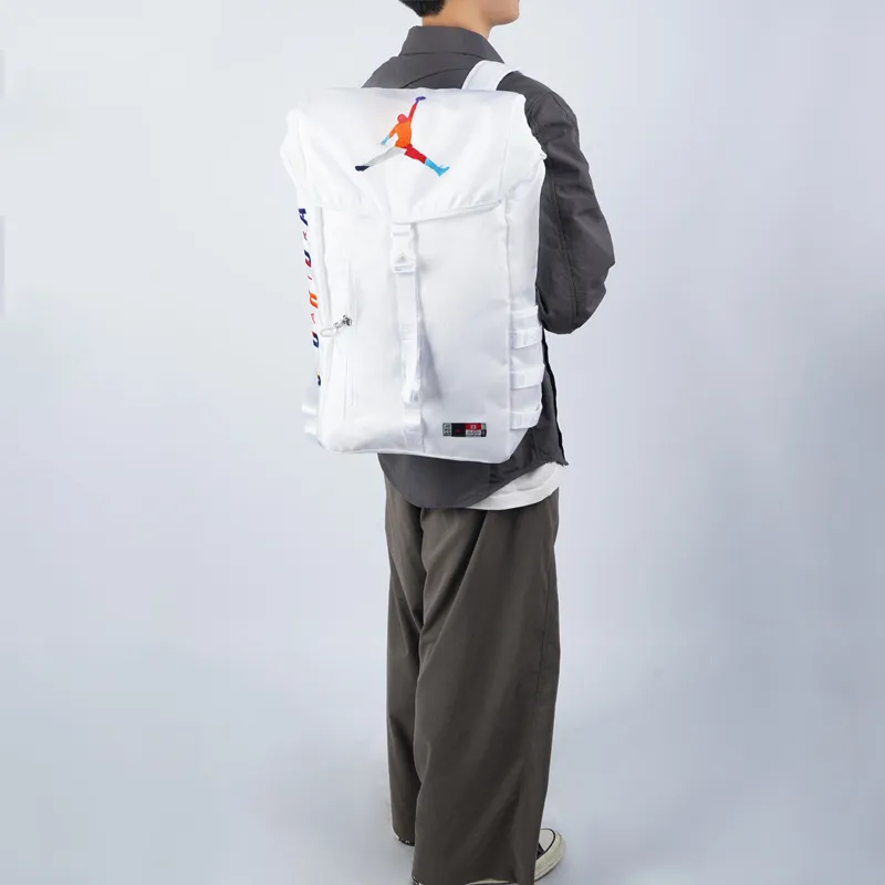Jordan Polyester Basketball Bag Backpack Regular Unisex White-6