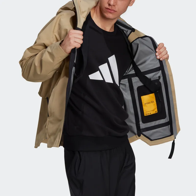 Adidas MYSHELTER Jacket Men's Khaki-4