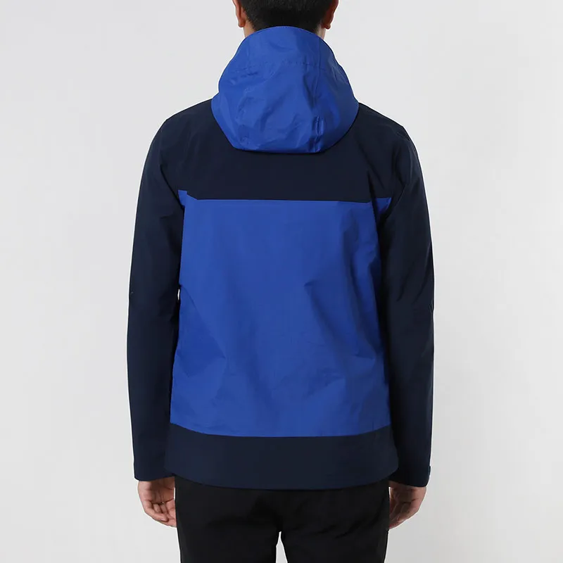 Columbia Water-Resistant And Rainproof Windbreaker Jacket Men's Blue Black Multicolor-3