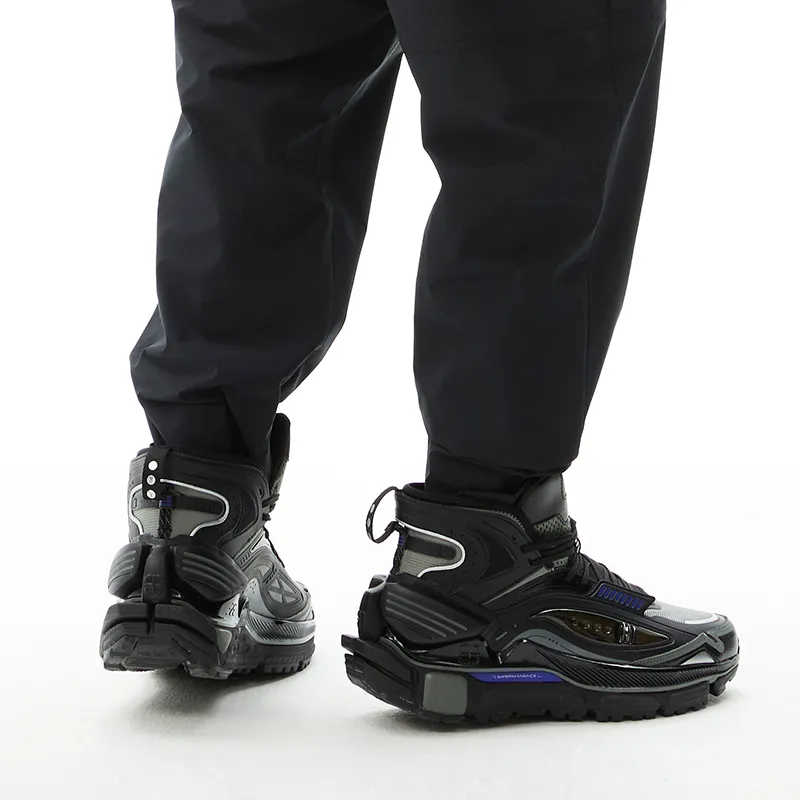 LINING x LNG China Player Collection Anti Slip Wear Resistant High Top Chunky Sneakers Men's Black-8
