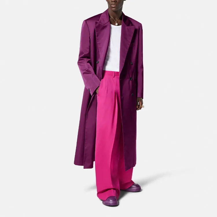 VERSACE FW22 Coats Men's Purple-2