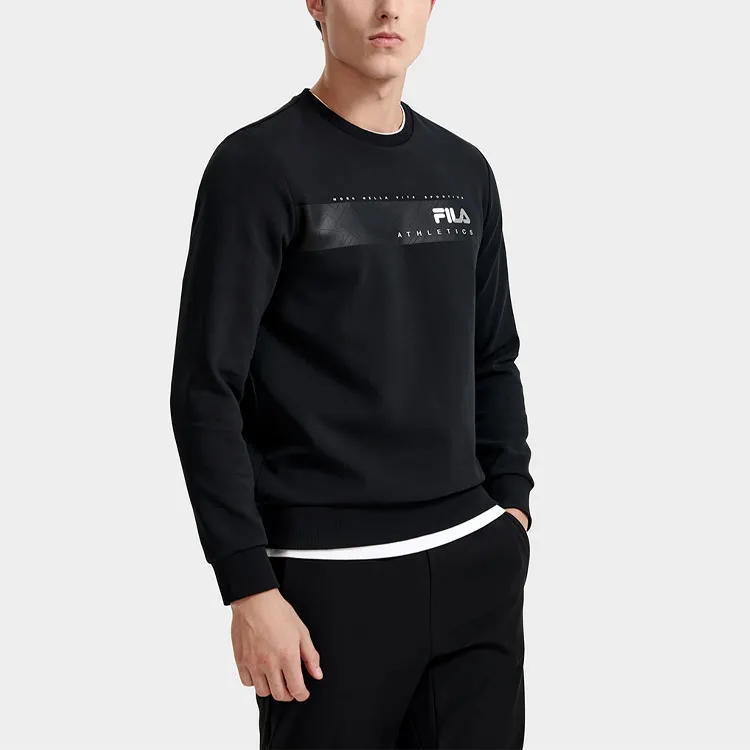 FILA Sweatshirts Men Pitch Black-4