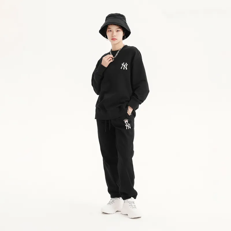MLB New York Yankees Knitted Sweatpants Unisex Black-8