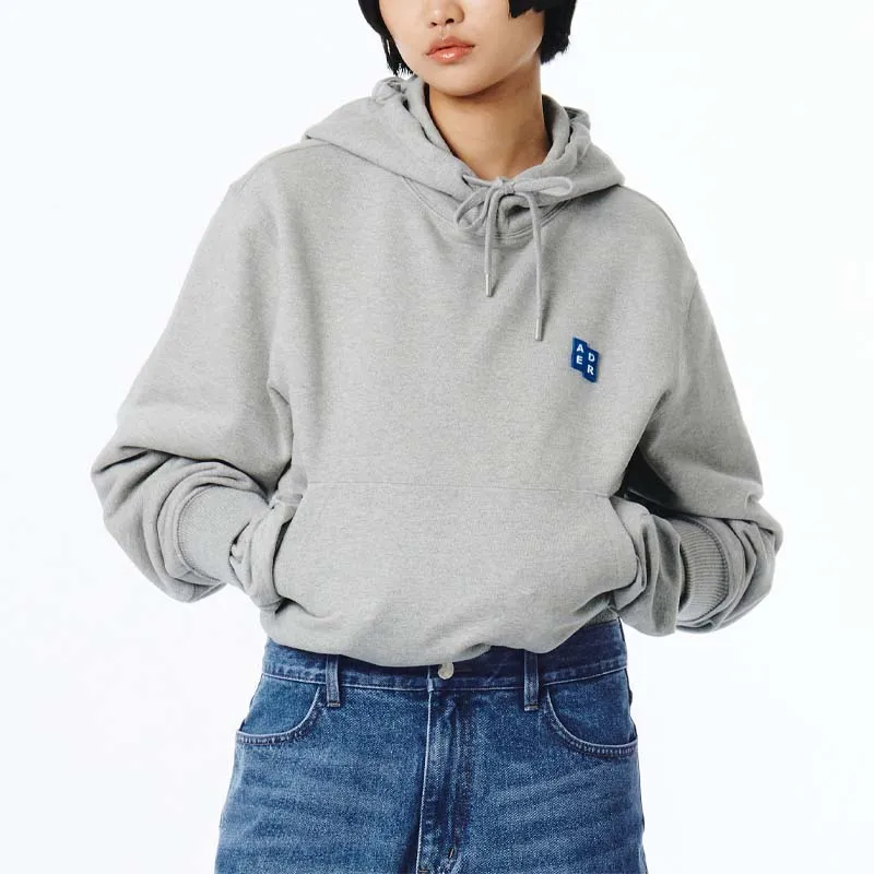 ADER ERROR Logo patch Cotton Hoodie-6