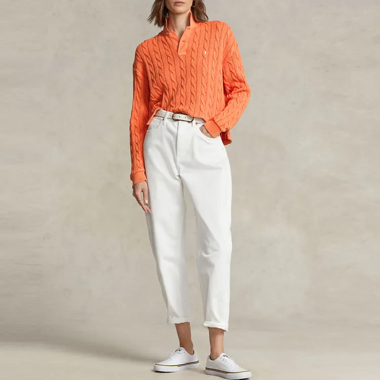Polo Ralph Lauren Polo Shirts Women's Orange-2