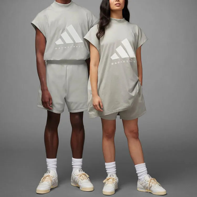 Adidas T-Shirt International Version Unisex Gray-2