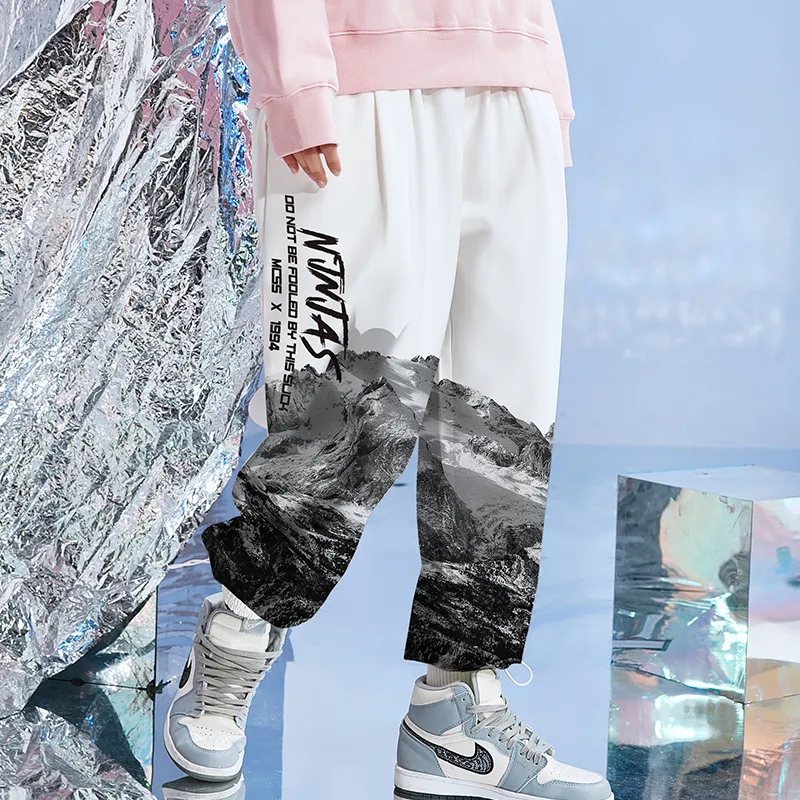 SANSYAS Casual Pants Unisex White-5