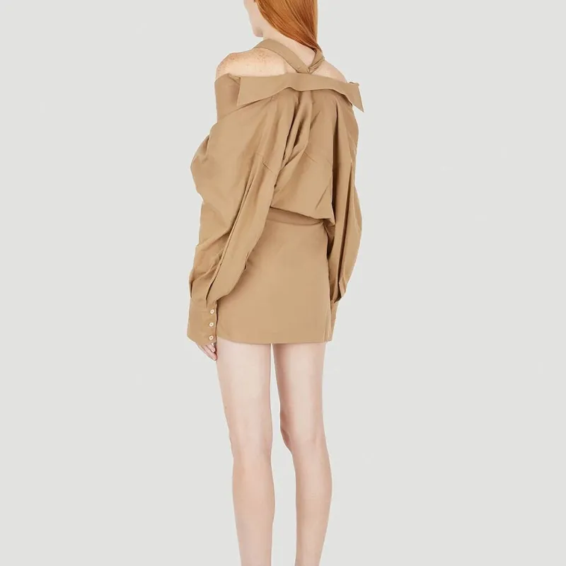 Jacquemus La Robe Agui Dress Beige-2