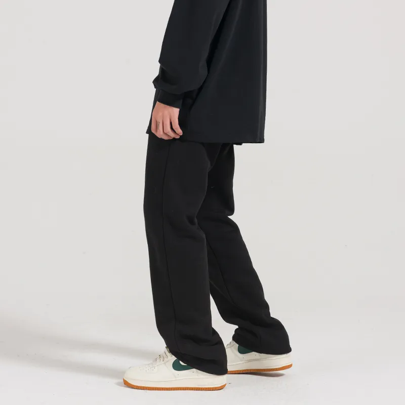 UFZ Heavyweight American Cotton Fleece Straight Fit Casual Pants Unisex-4
