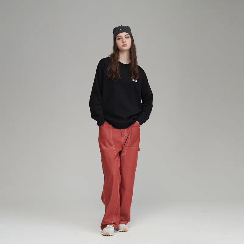 Prth Promethean Wide Leg Jeans Unisex Red-4