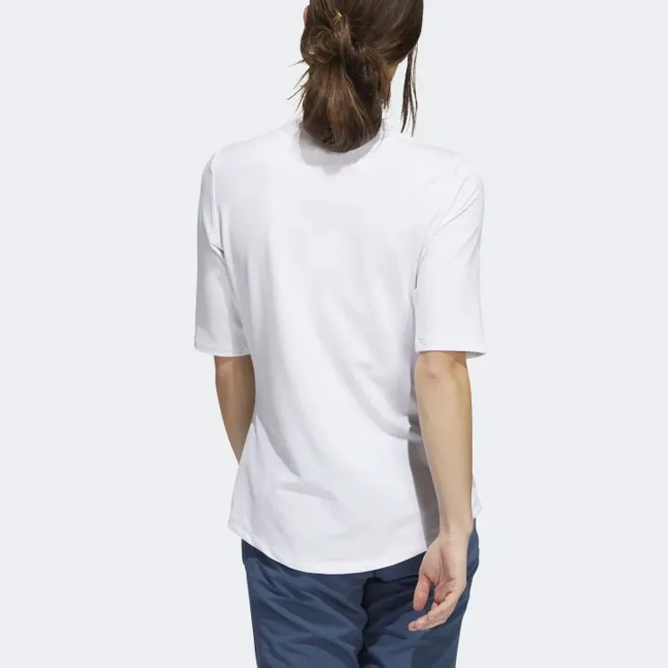 Adidas Free Shipping With AdiClub Essentials Mock Polo Shirt-1
