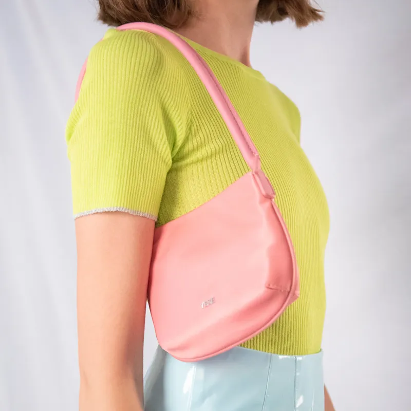 YESE STUDIO Nylon Portable One Shoulder Bag Women's Pink-3