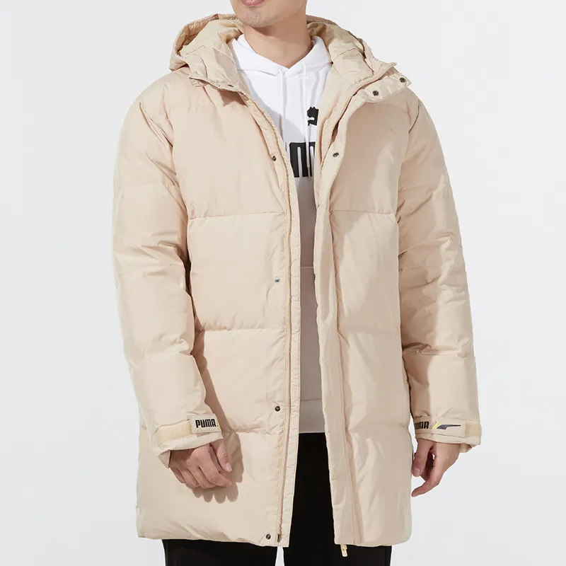 PUMA Down Jackets Men Khaki-3