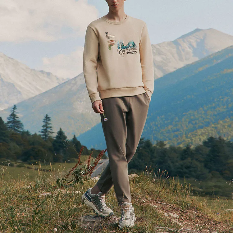 FILA FW22 Sweatshirt Men's Coffee Brown-2