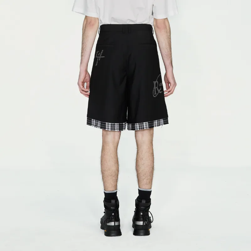 C2H4 Loose Fit Shorts Unisex Black-3