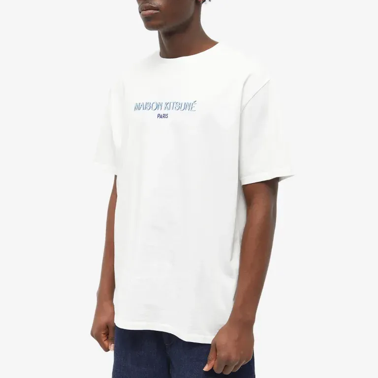 Maison Kitsune T Shirts Men White-2
