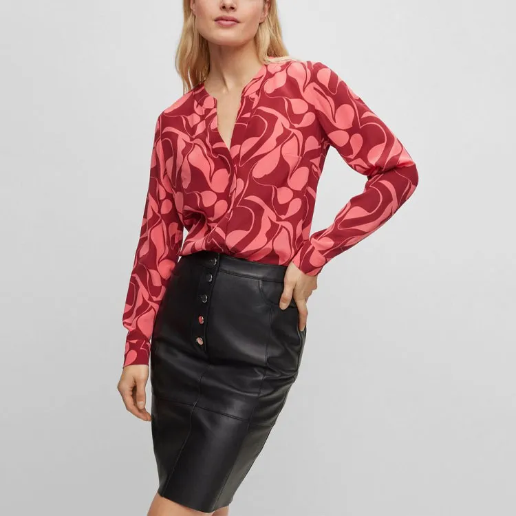 Boss Abstract Short Shirt Dress-2