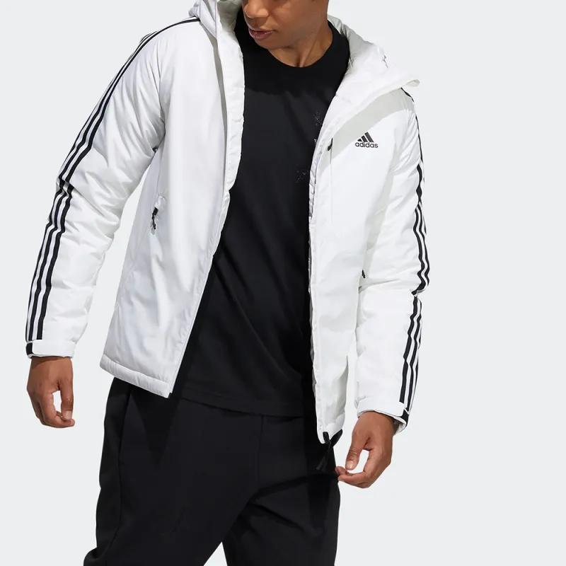 Adidas 3 Stripes Down Jacket Winter Men's White-2