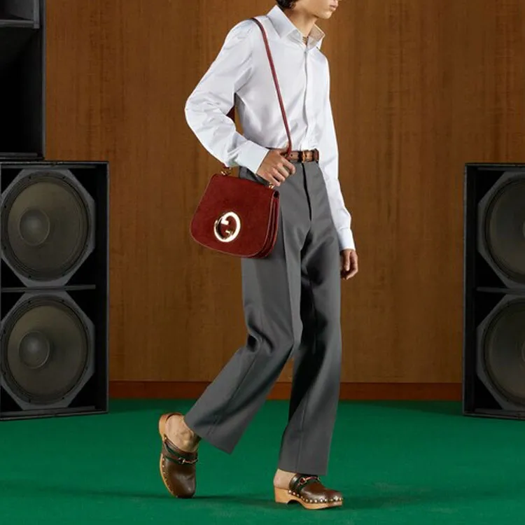 GUCCI Double G Embroidered Shirt-3