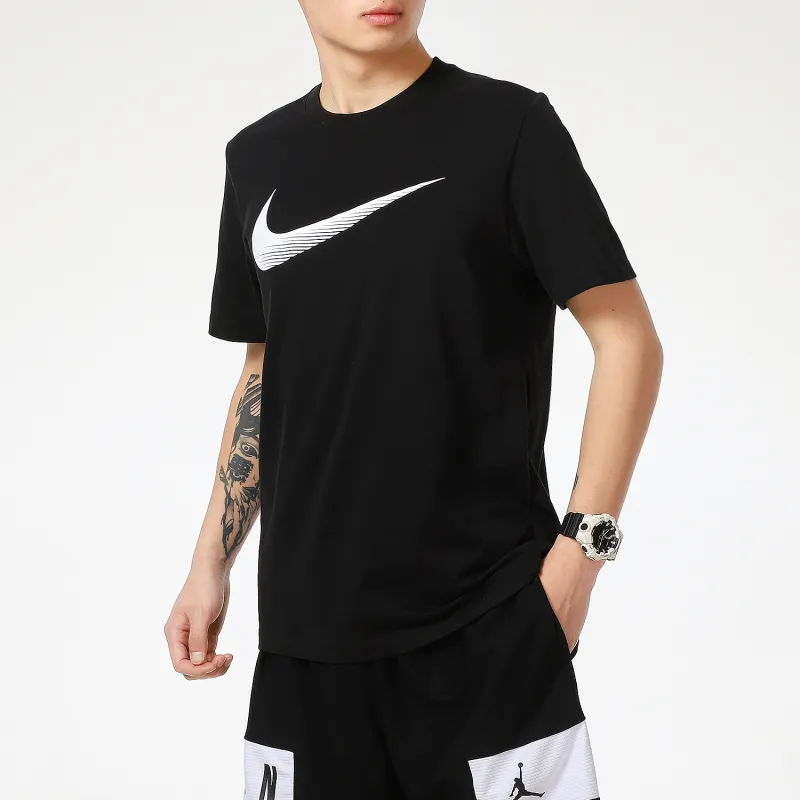 Nike T Shirts Men Black-4