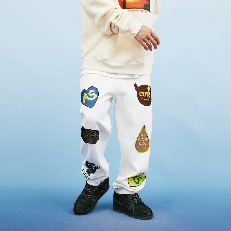 A11SLAVE Straight Moderate Jeans Unisex White-2