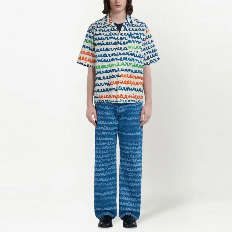 MARNI Straight Leg Printed Denim-1