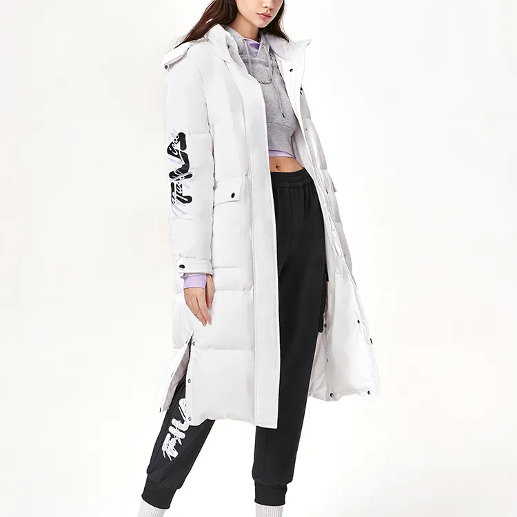 FILA Down Jacket Winter Women's Standard White-3